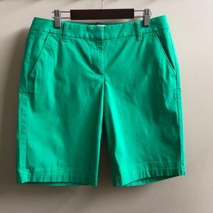 J. Crew Kelly Green Bermuda Shorts - size 2